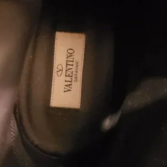 VALENTINO GARAVANI Rockstud Suede Combat Boots size 39/US 9 NWOT - Picture 14 of 14